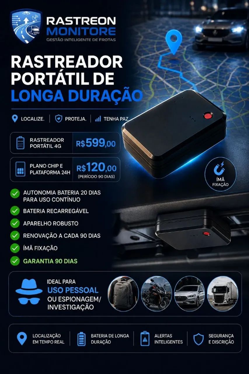 Rastreador portátil 4G