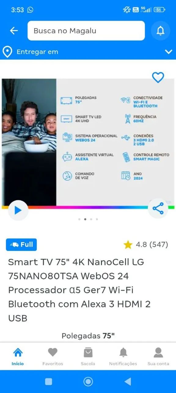 Tv 75 polegadas  - Foto 3