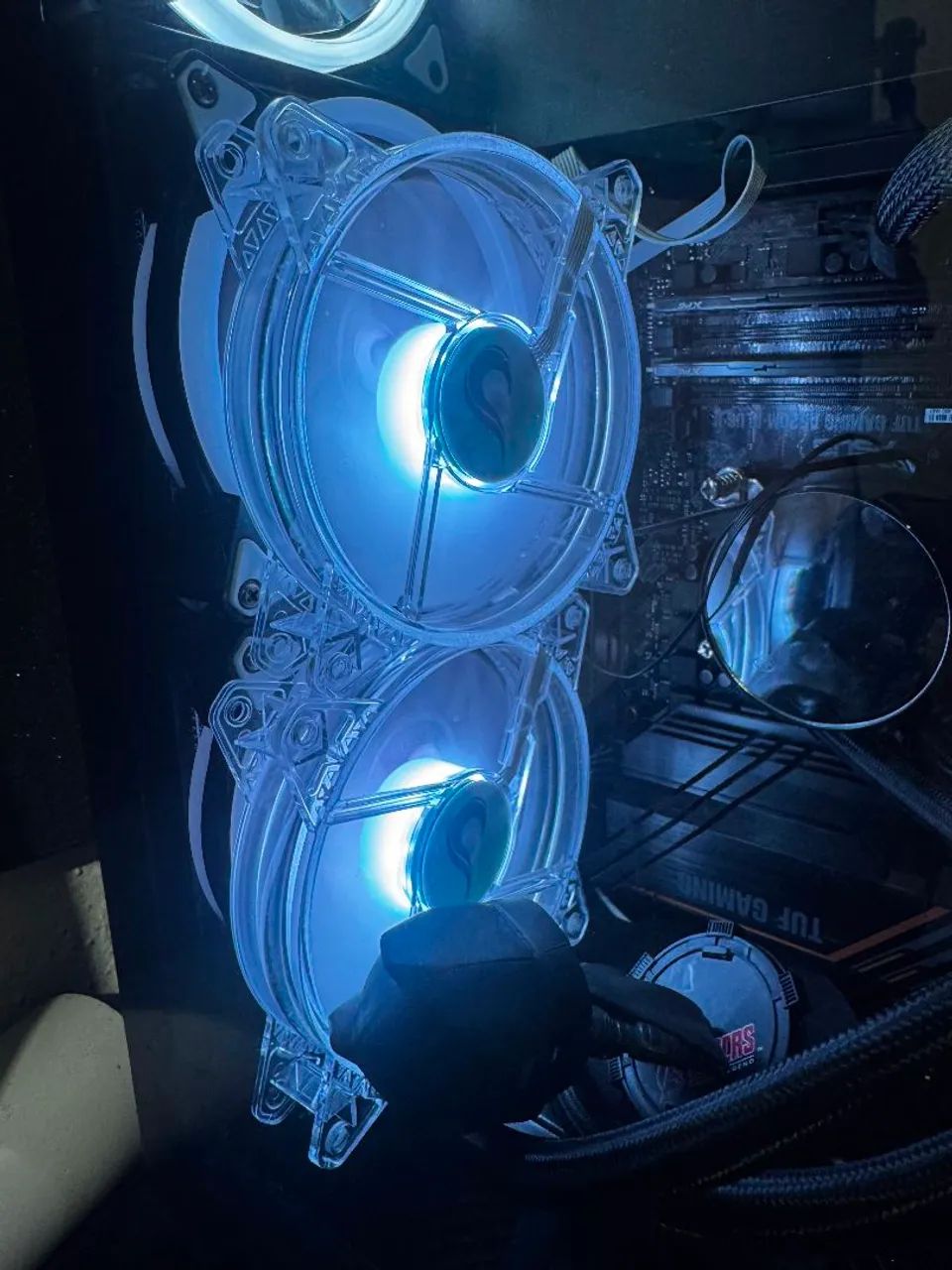 VENDO KIT 5 FANS E CONTROLADORA RGB RISE MODE - Foto 3