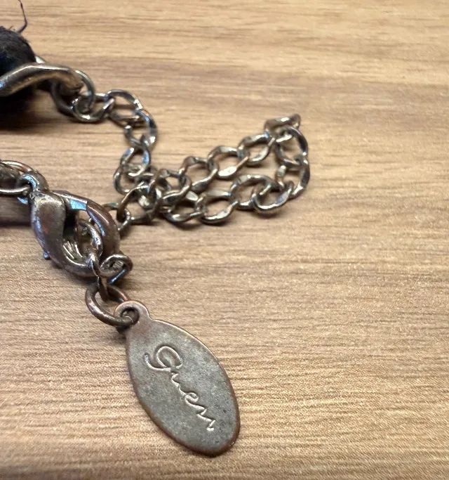 Pulseira Guess corda e prateada - Foto 4
