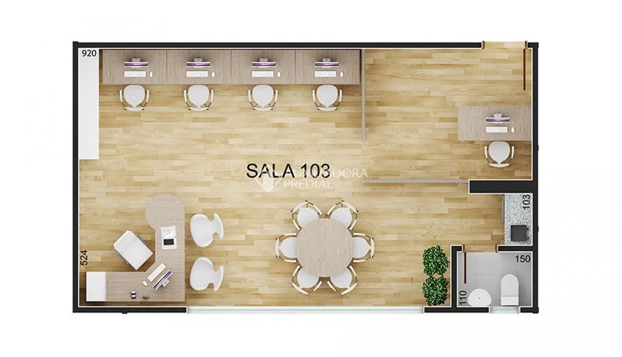 Sala comercial - Link-e - Cabral