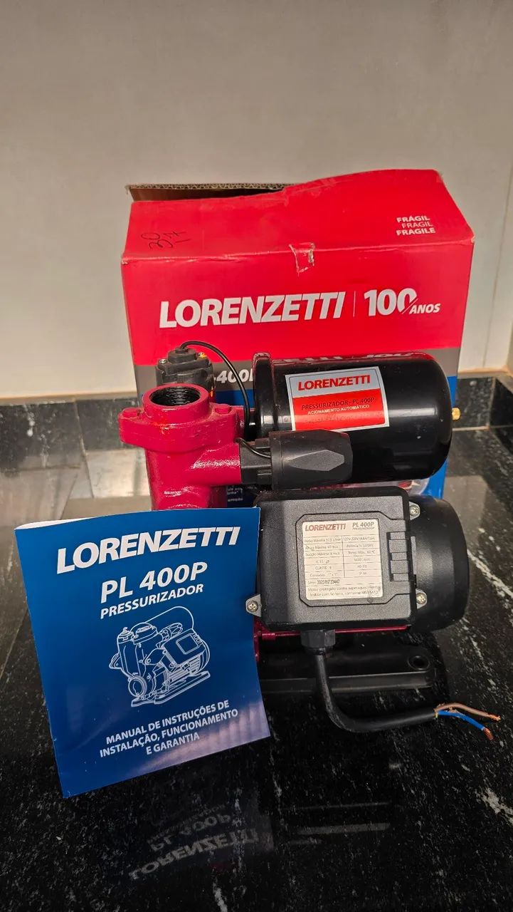 Bomba Pressurizadora Lorenzetti PL 400P 370W 40MCA Água - Foto 2