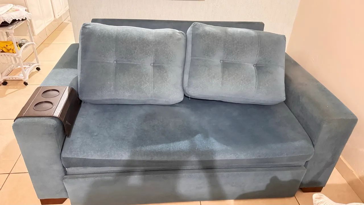 Sofá cama Azul - Foto 4