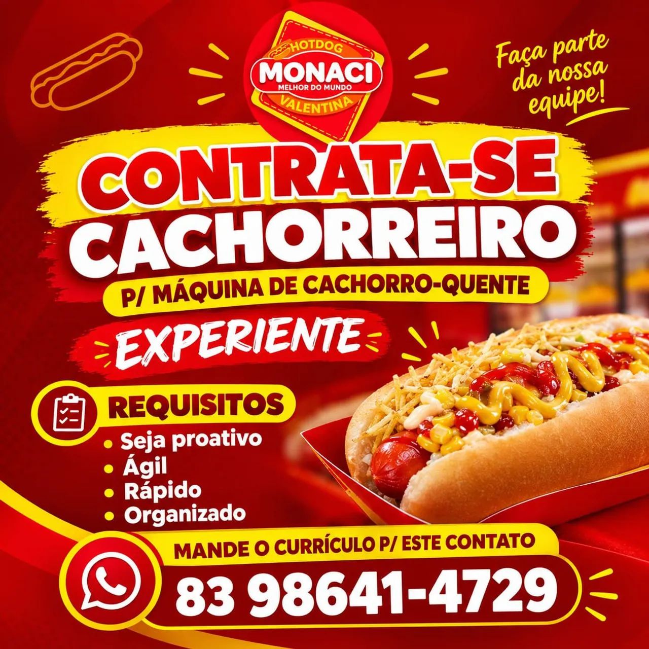 Vaga pra cachorreiro 