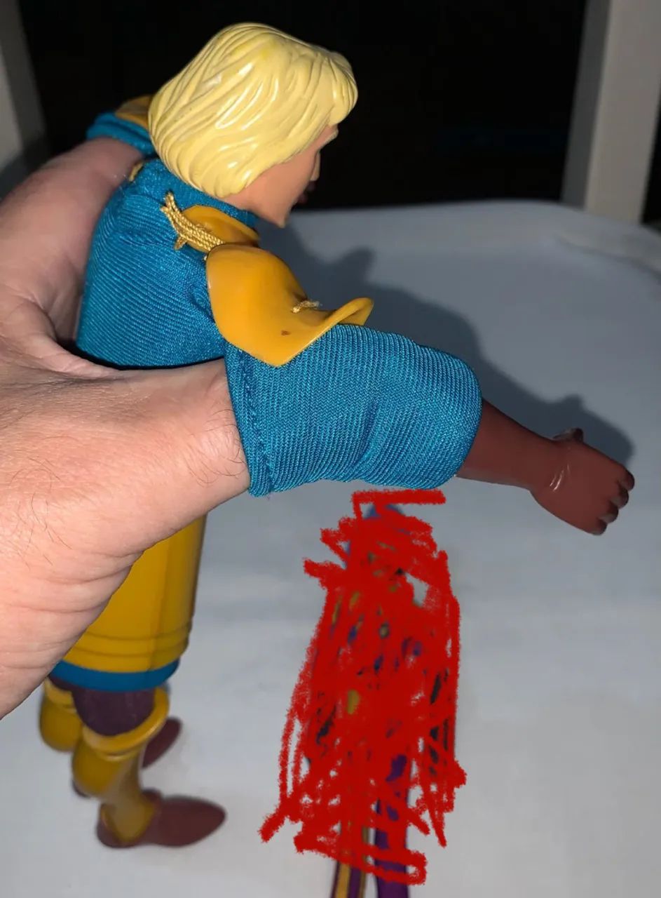 boneco corcunda de notre dame capitão Phoebus original disney 1996  - Foto 6