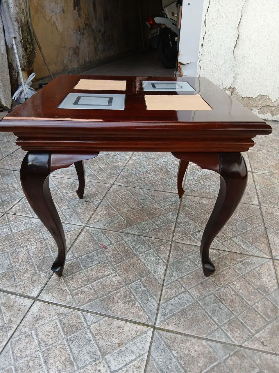 Mesa centro madeira pura antiga  - Foto 4