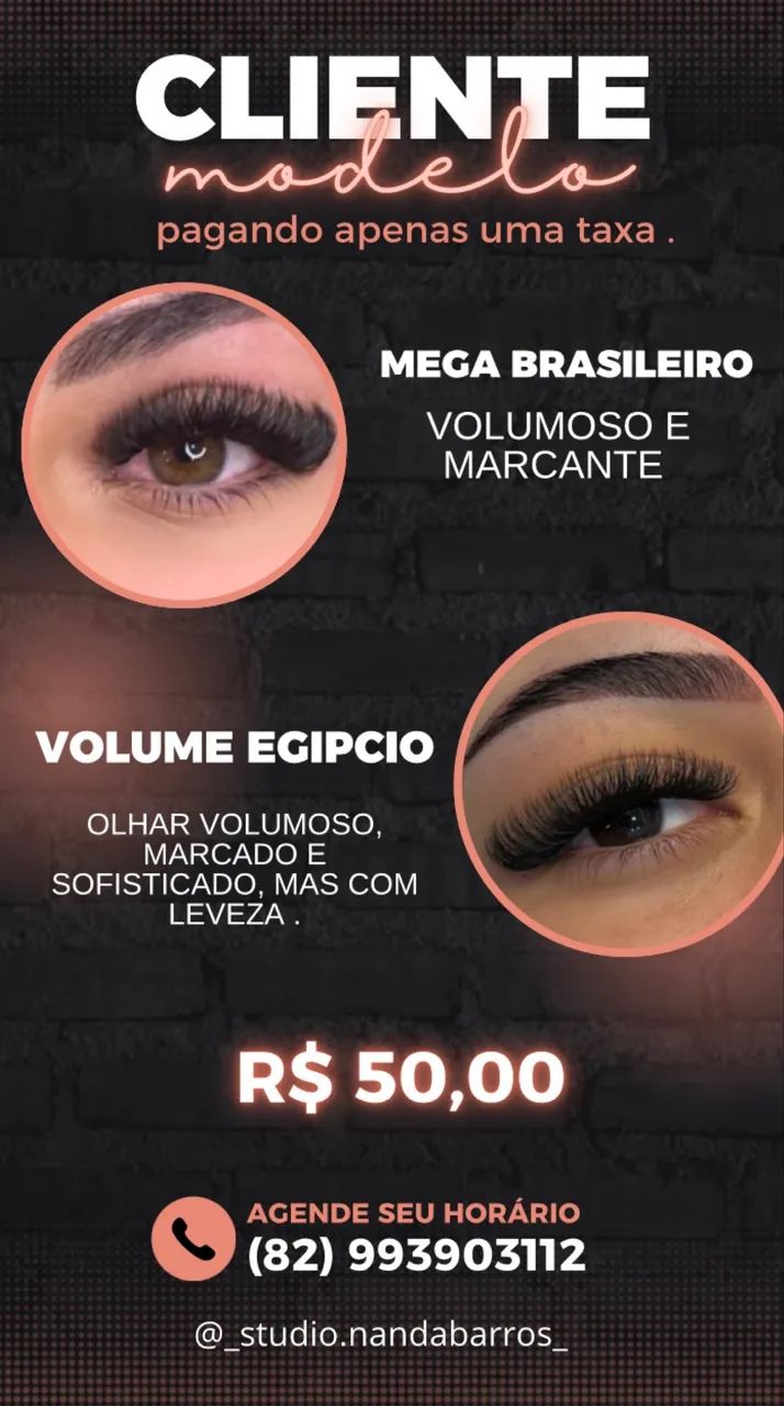 Extensão de cílios 