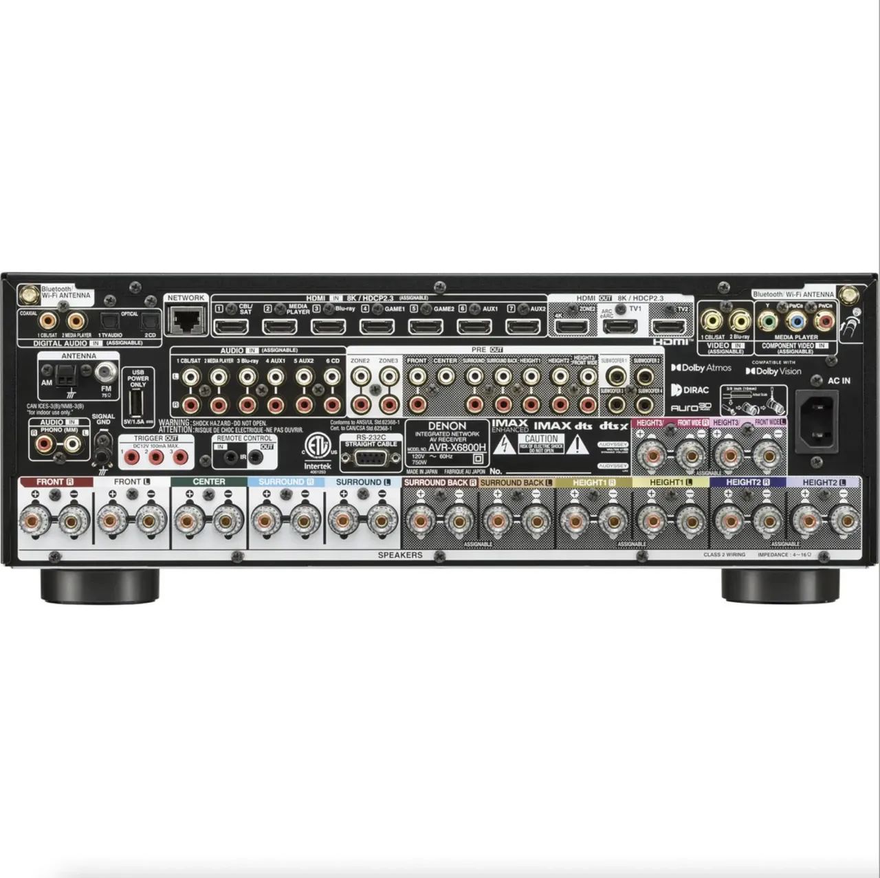 Receiver Denon AVR-X6800H - Foto 3