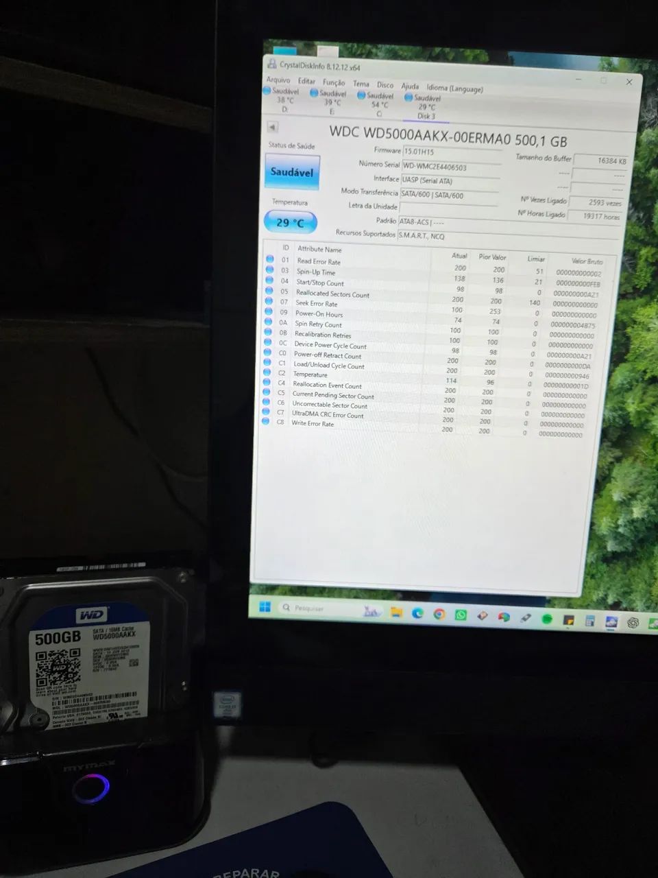 Hd WD 3,5 500GB Usado  - Foto 4