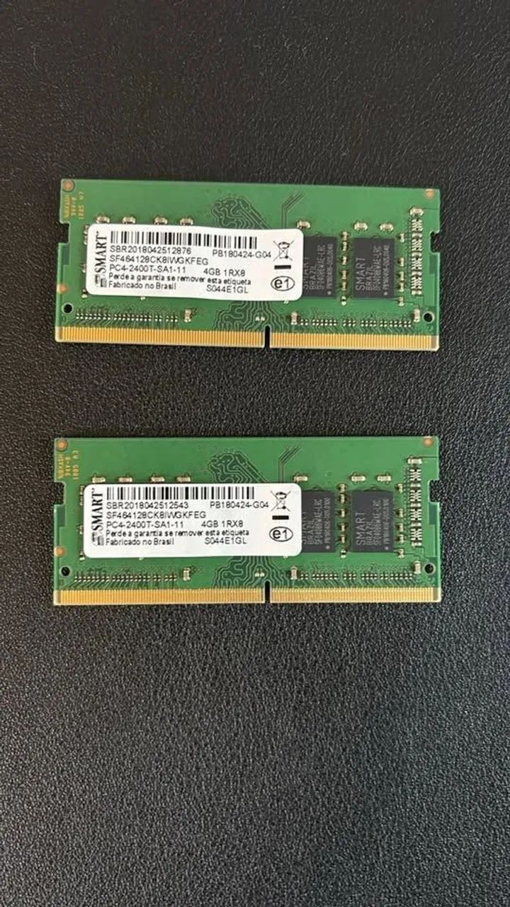 Memória Notebook 4GB DDR4 funcionando Perfeitamente!