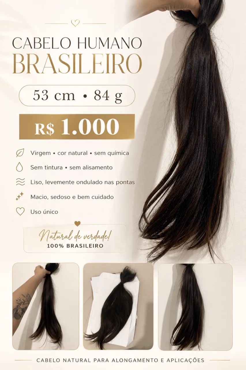 Cabelo Humano Brasileiro 