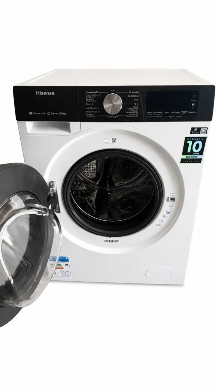 LAVADORA 13KG HISENSE COM WI-FI BRANCA - Foto 2