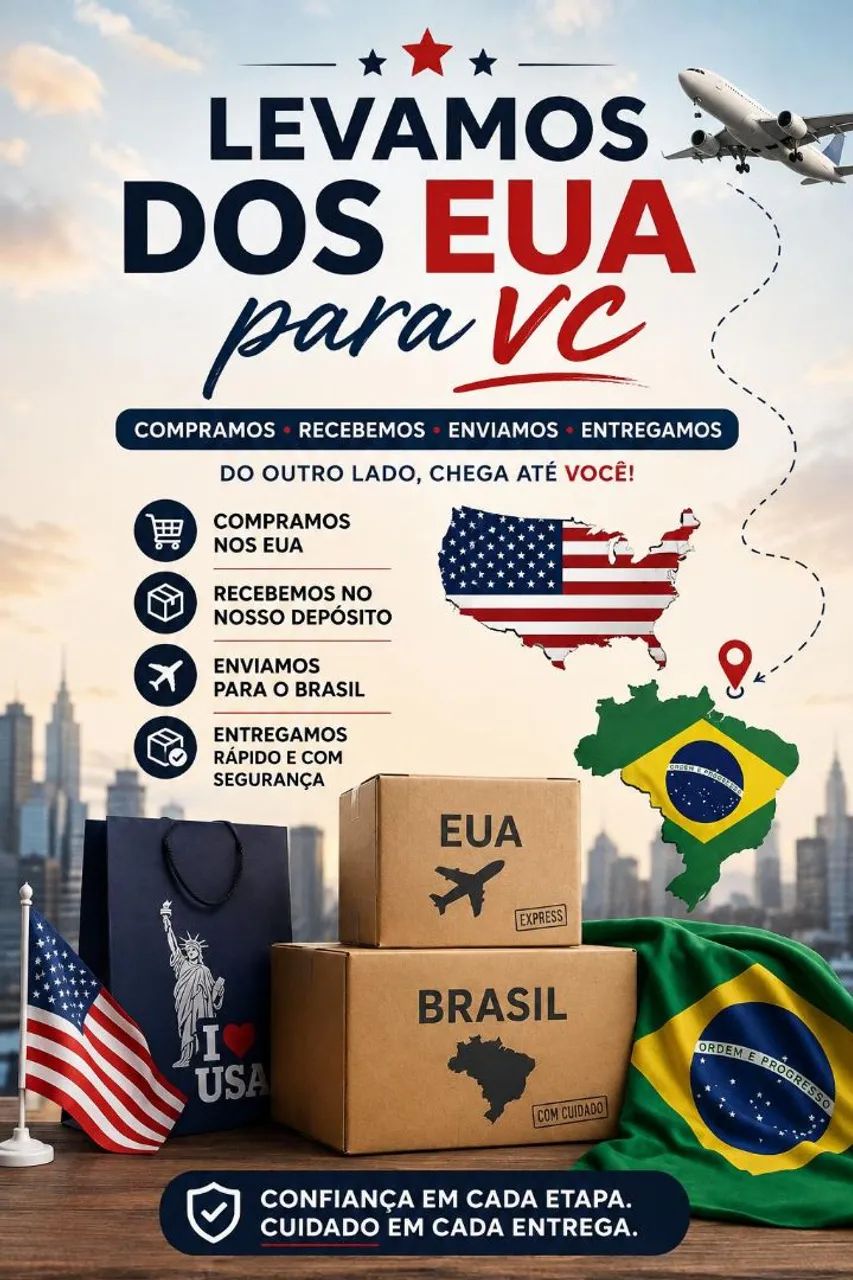 Importo Produtos diretamente dos Estados Unidos