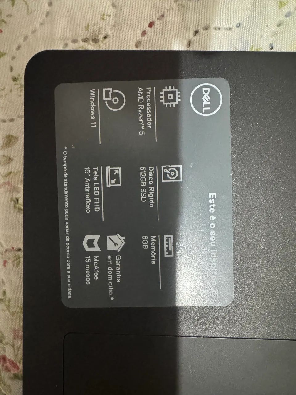 Notebook Dell Inspiron 15 3000 AMD Ryzen 58GB - Foto 4