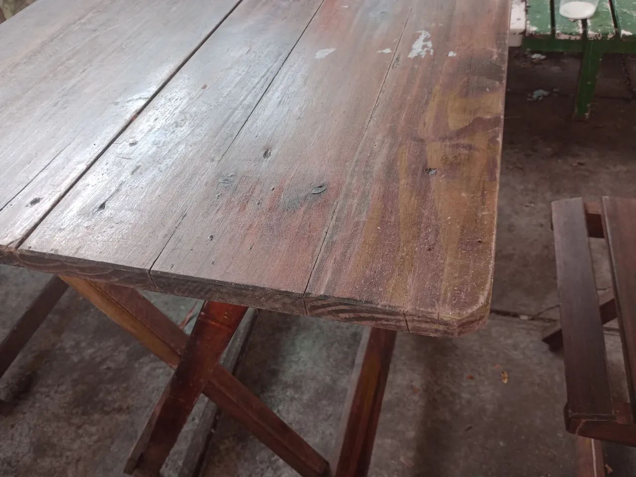 Mesa estilo buteco, muito resistente /com 4 cadeiras - Foto 4