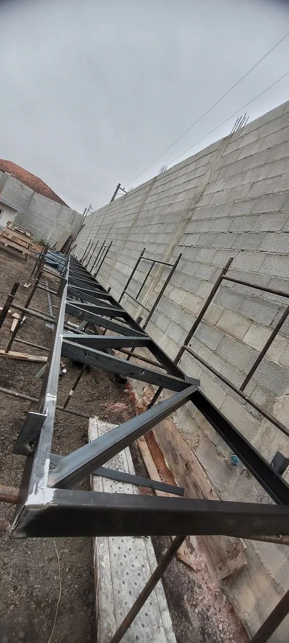 Fabricação, montagem cobertura metálica. - Foto 5