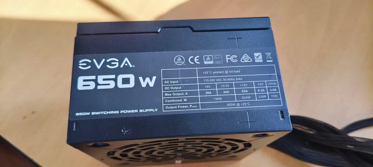 Fonte E650w EVGA