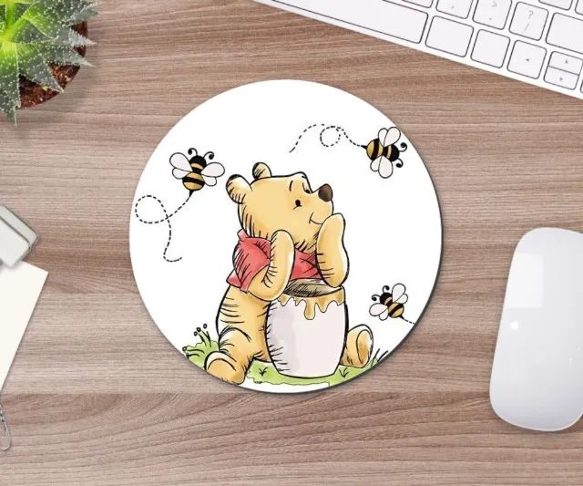 Mouse Pad Disney Urso Pooh Geek Nerd 19cm