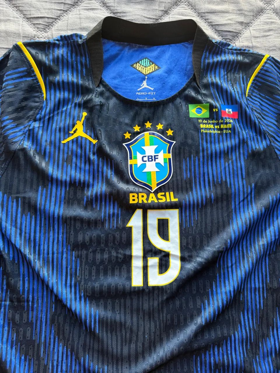 Camisa brasil 2 Oficial X haiti (modelo jogador) - Foto 4