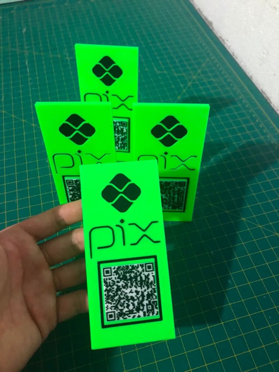 Plaquinha Pix Para Comércio QR Code Personalizado - Foto 3