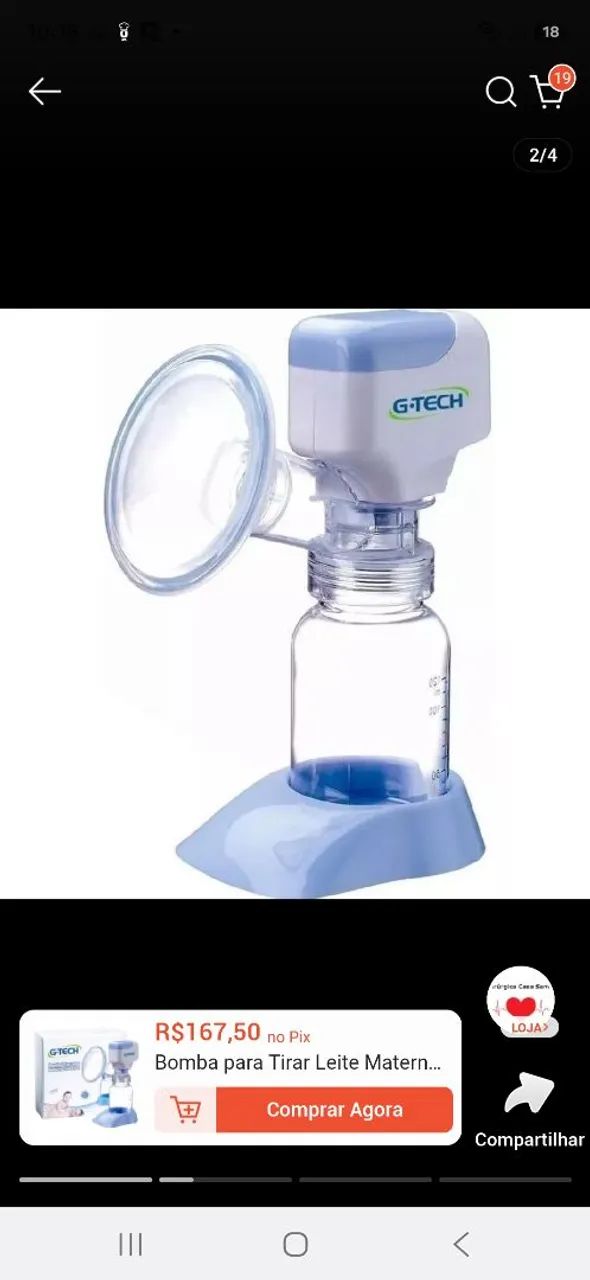 Bomba tirar leite g tech - Foto 3