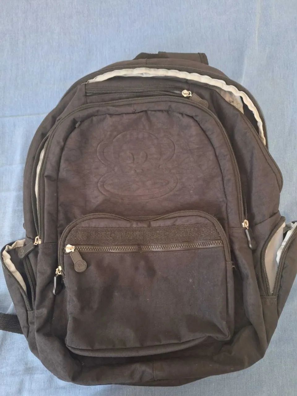 Mochila Escolar e Universitária Reforçada - Preta