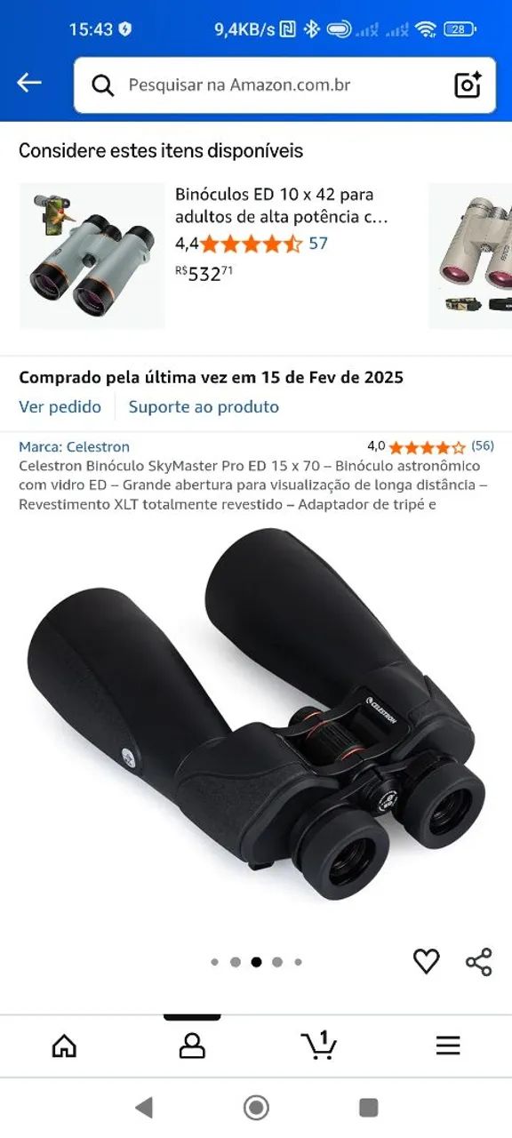 Binoculos de observacao - Foto 4