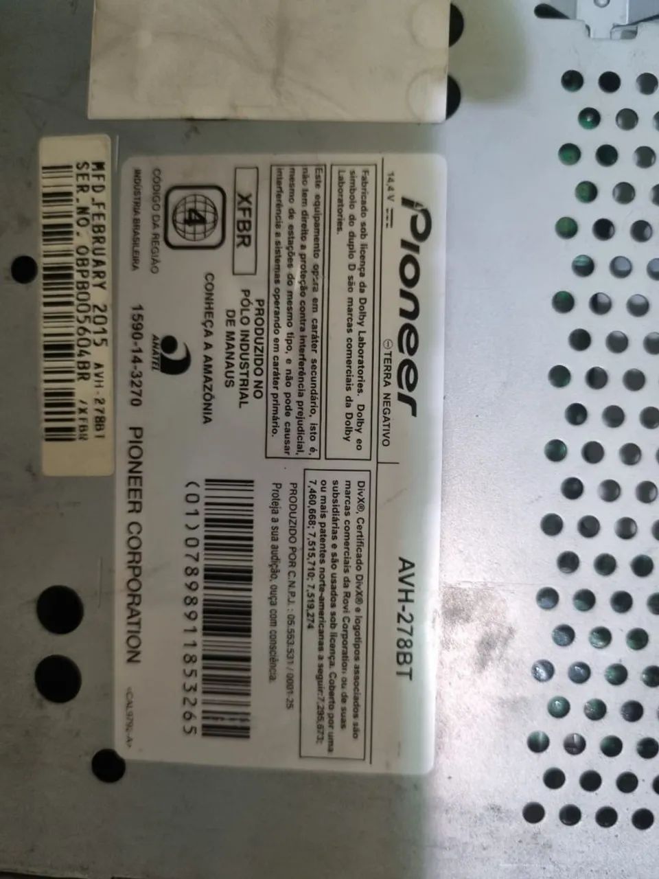 Multimídia Pioneer Avh-278bt Bluetooth - Foto 4