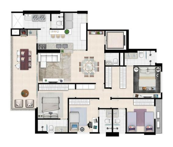 Apartamento de 3 quartos com 3 suítes no Setor Bueno - Foto 10