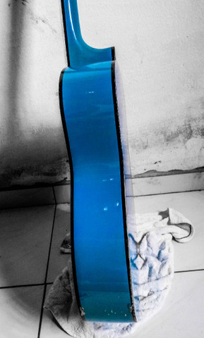Violão Kashima azul (tamanho médio) - Foto 4