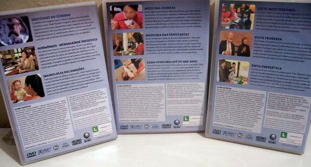 Coleção Saúde E Nutrição Globo Repórter - 3 Dvd's Originais - Foto 4
