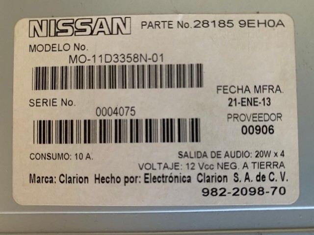 Rádio original para veículo Nissan - Foto 3