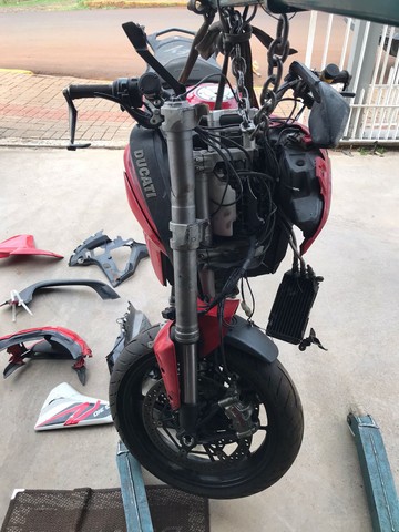 Sucata de moto para retirada de peças Ducati MTS 1260 2018 - Foto 4