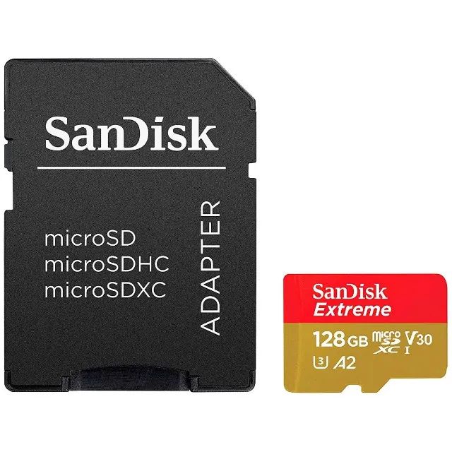 Cartão de Memória SanDisk Extreme microSDXC 128GB 190-90MB - Foto 2