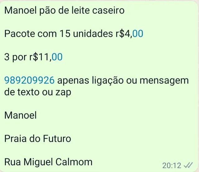 Pão de Leite Caseiro * MANOEL - Foto 2