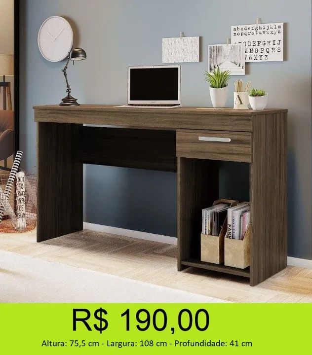 Mesa escrivaninha a pronta entrega  - Foto 2