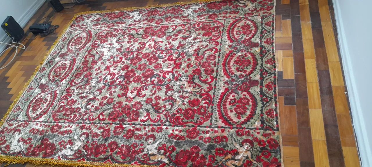 Colcha Vintage Floral decada de 50 - Foto 4