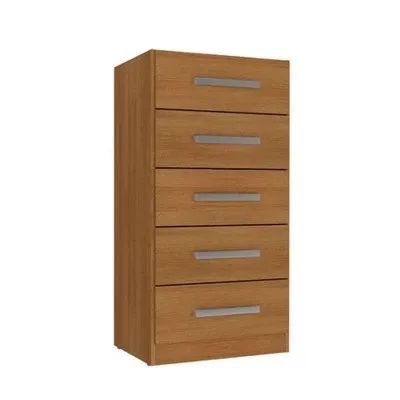 Cômoda 5 Gavetas Larg. 0.46m Cinamomo rf44