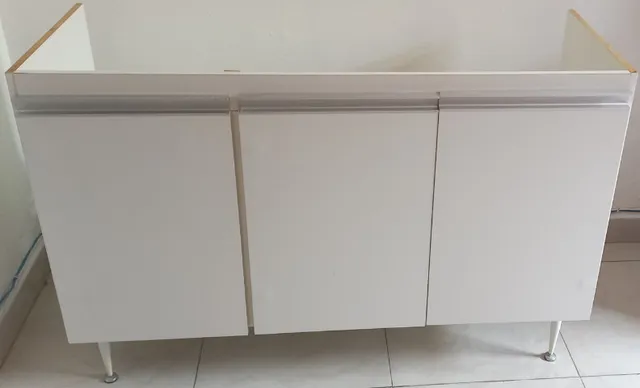 Gabinete De Cozinha + Pia Sintetica - 1.20mts