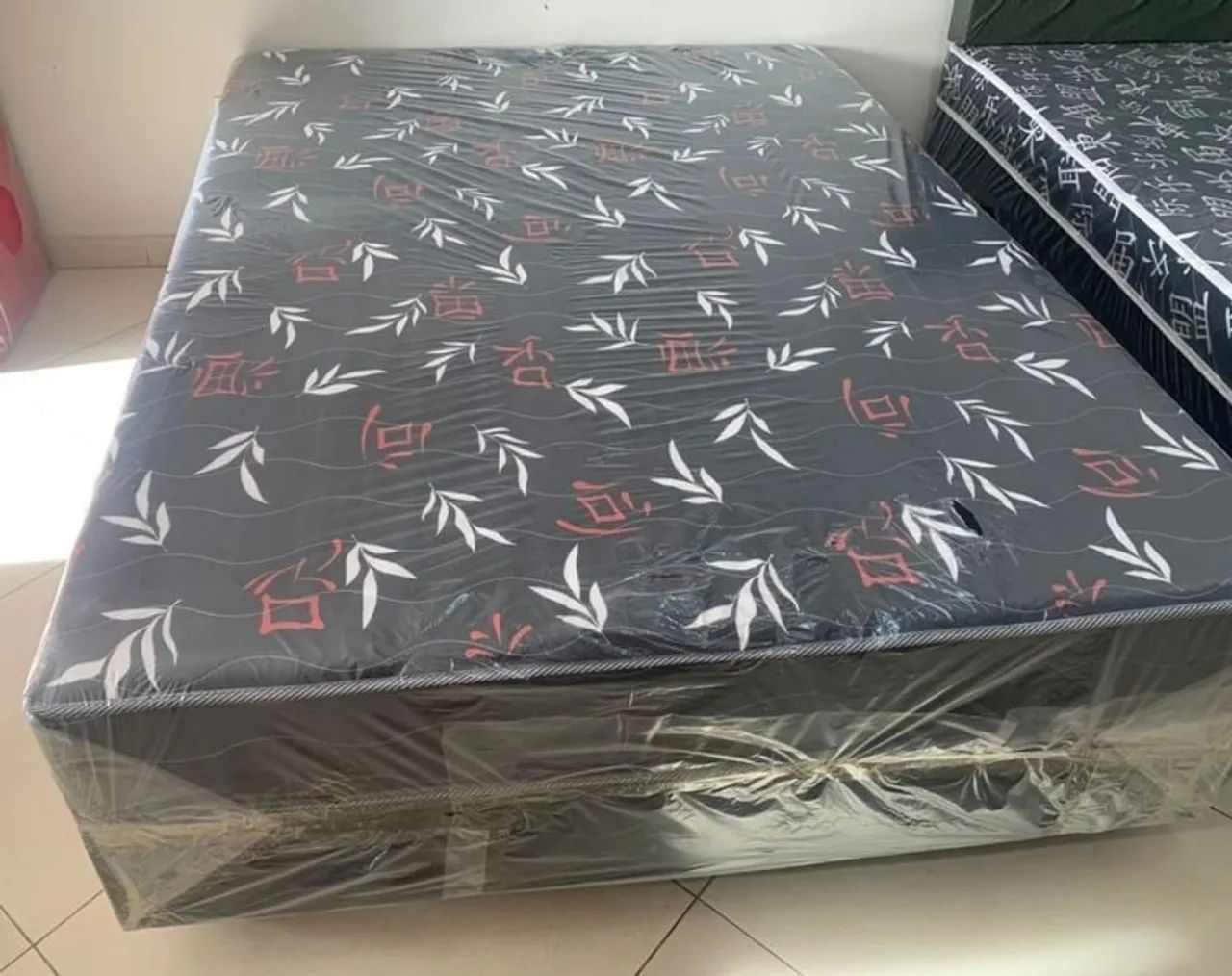 Cama Box Casal com Desenho Chinês - Foto 3