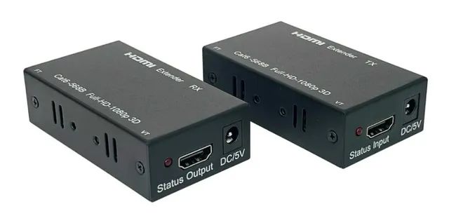 Extender Extensor Hdmi 60 Metros Via Cabo de Rede RJ45 Hdmi- Produto novo lacrado - Foto 2
