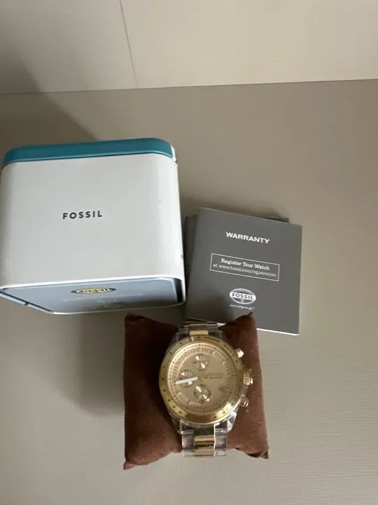 Relógio Fossil Dourado - Foto 3