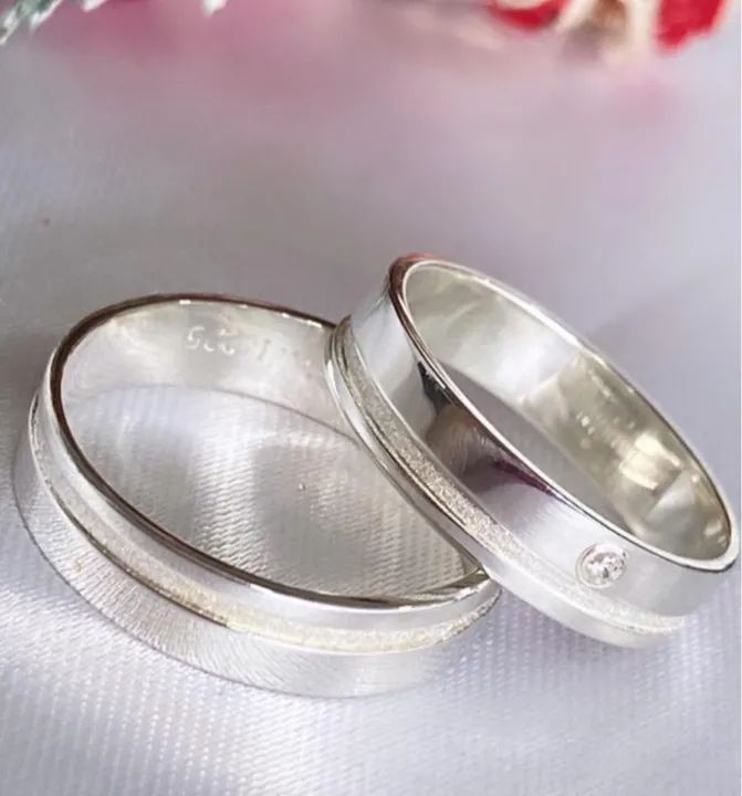 Aliança de prata 950