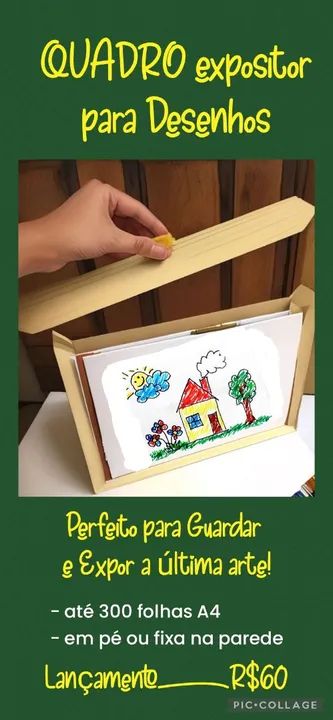 Quadro Expositor para Desenho infantil!