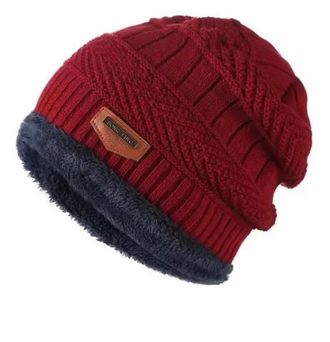 Touca Gorro Aveludada Song Ting Cs3853-1 Vermelha - Foto 3