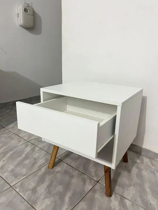 Mesa de Cabeceira Azul com Gaveta - Foto 4