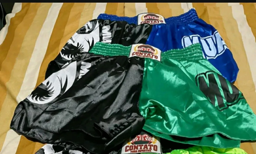 Shorts de Muay Thai - Contato - Tamanhos P, M e G