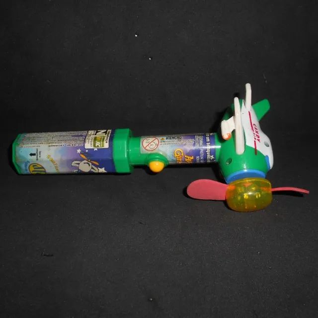 Avião Gira-Luz - brinquedo antigo de avião que vinha com doce - não funciona - Foto 4
