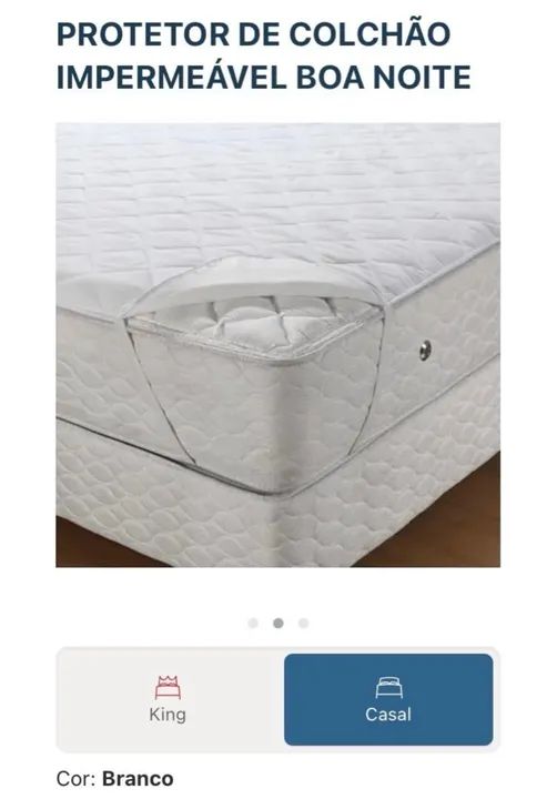 Protetor de colchão Impermeável Boa Noite QUEEN 