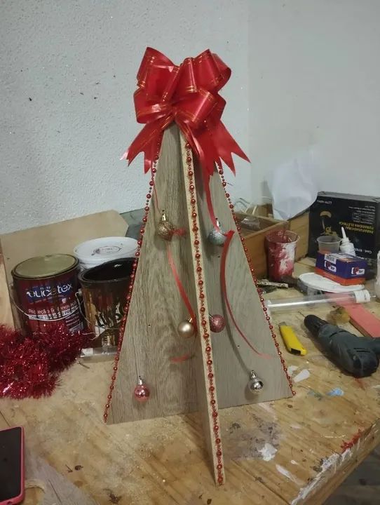 Árvore de Natal de madeira